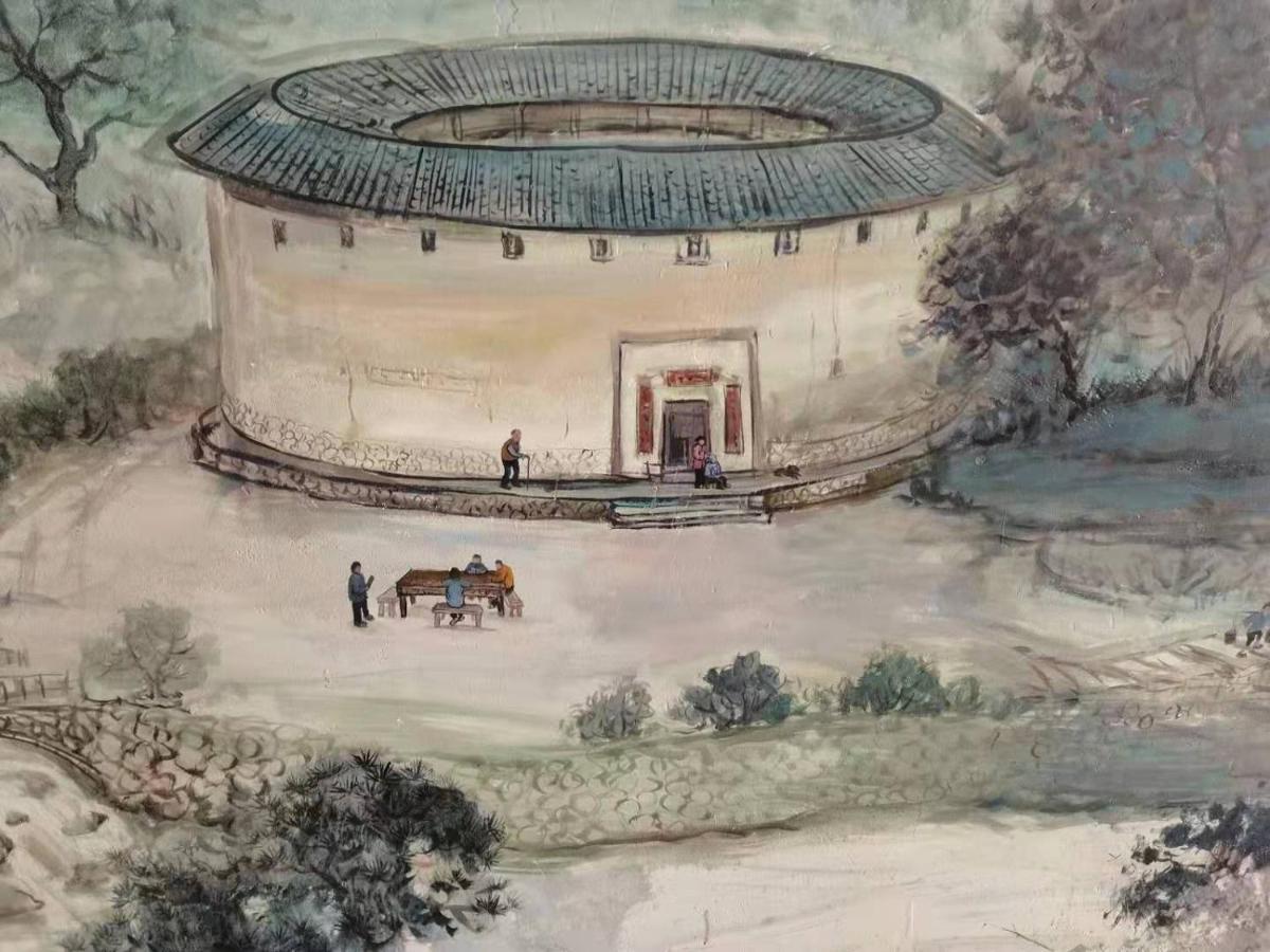 Tulou Panda Homestay Yongding ภายนอก รูปภาพ
